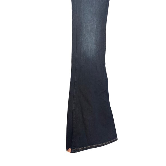 Paige Canyon Flare Womens Size 26 Dark Wash Flared Denim Jeans Made In USA - Picture 7 of 7